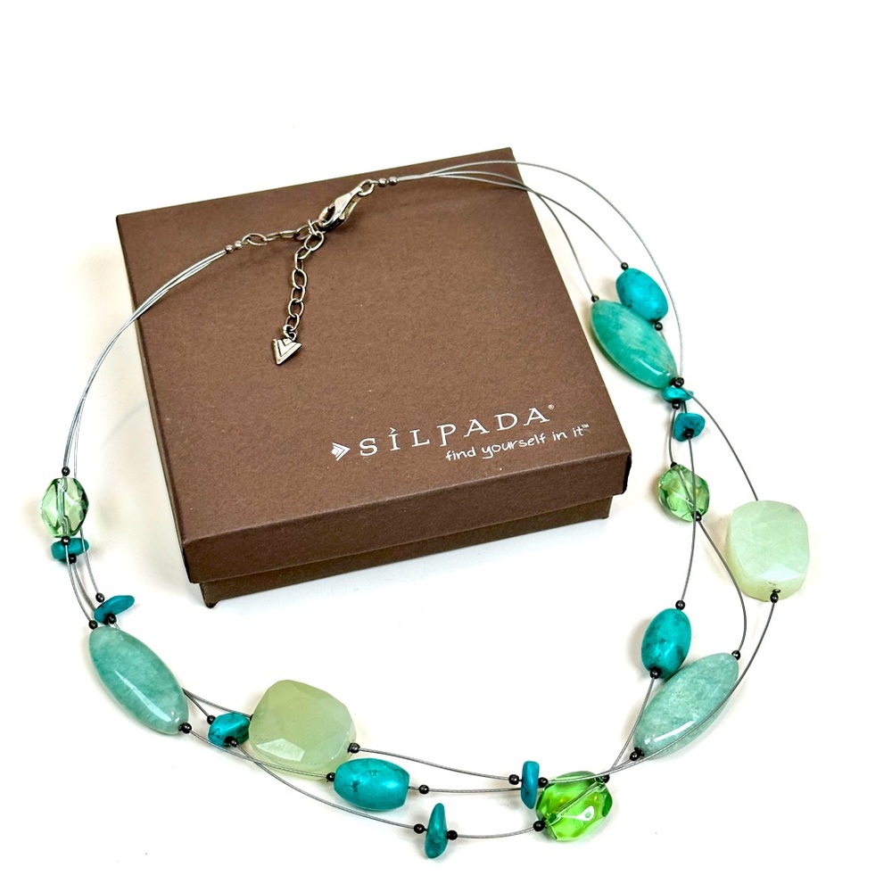 ✨Retired Silpada Designs .925 Sterling & Semi-Precious Stone Necklace